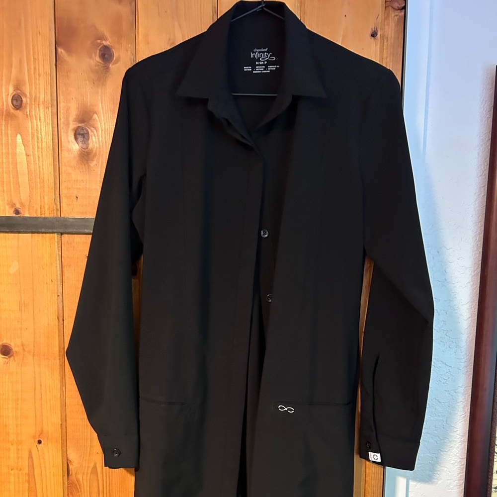 Cherokee Infinity Black Jacket/Lab Coat
